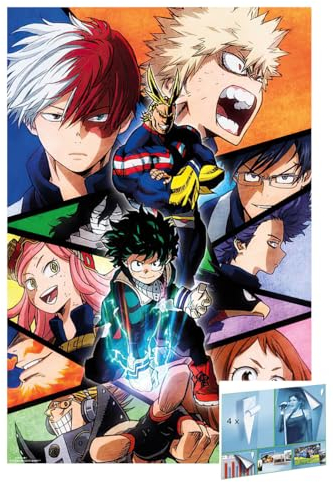 Close Up My Hero Academia - Anime Poster (Charaktere) (Größe: 61cm x 91,5cm) (Poster & Poster Strips)