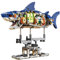 CAXIMSY Shark Building Block Toy, A Shark Toy with a Stand that Can Rotate, A Unique and Creative Gift for Adults or Boys (687+PCS)