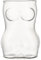 Generic Bierglas Sexy Lady - Klarglasbecher mit sexy nackter Frauen-Körperform, außergewöhnlicher Bierkrug und Getränkebecher