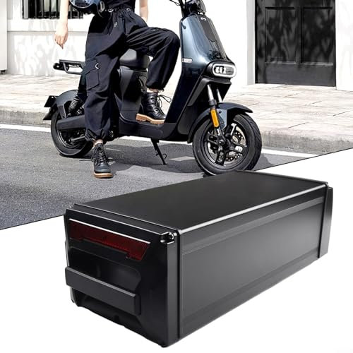 Ebike Battery Bag, Aluminum Alloy and Plastic Rear Tailstock Battery Box Case for Electric Bikes E-Bike Foldable E-Bike
