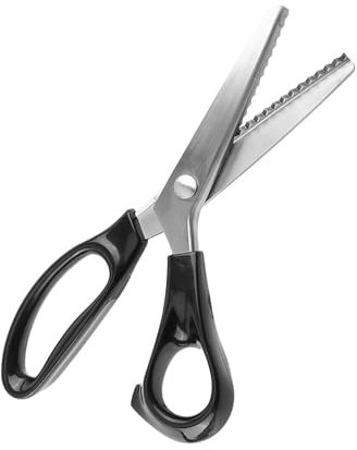 Zier Schere Zack Stoff Scheren Nähen, Edelstahl Gewebe Dekorative Dreiecks Schere Zig Zack Stoff Scheren Zum Schneiden von Stoff Kleidung Leder Handwerk (5 mm)