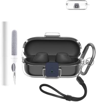 Protective Case for Sony WF-C510 Earbuds - Durable and Eco-Friendly Bluetooth Earphone Cover with Precise Holes and Charging Compatibility - Shock-proof, Comfortable Touch,Transparent