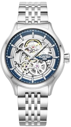 Roamer - Armbanduhr Competence Skeleton IV - Quartz Uhrwerk - Gehäusebreite: 43 mm - Edelstahl - 5 ATM