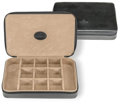 Windrose Charmbox für die Reise merino/schwarz