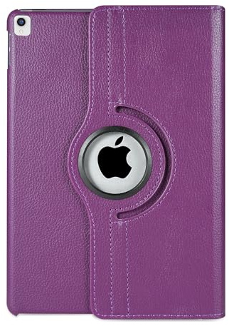 Rotate 360° Étui pour iPad Pro 10.5 (2017) & iPad Air 3 (2019) - Modèle A1701 A1709 A2152 A2123 A2153 - Fonction veille/réveil automatique (Violet)