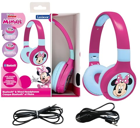 Lexibook, Minnie Casque Bluetooth, HPBT010MNLXB