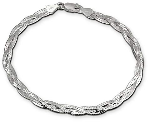 SilberDream Armschmuck 19cm silber Armband geflochten Damen Silber SDA2479J Silber Armband