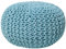 Beliani Trendy Ottoman in Hellblau Baumwolle 40x25 cm Conrad