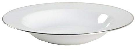 Royal Worcester Classic Platinum Rimmed Soup Bowl 23cm (Set of 4)