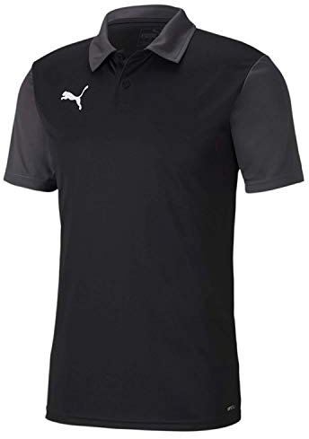 PUMA Herren teamGOAL 23 Sideline Polo T-Shirt, Black-Asphalt, XL