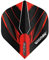 WINMAU Prism Alpha Red & Black Extra Dicke Dart Flights - 1 Sätze pro Packung (3 Flights insgesamt)