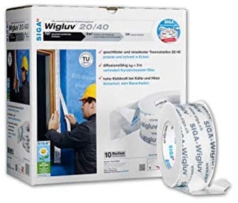 10 Rollen Siga Wigluv black 20/40, je Rolle 25 m