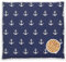 2020 Herbalind Kirschkernkissen Anker Körnerkissen 100% Baumwolle 24x25 cm Hand Made Germany - Maritimes Design Wärmekissen für Mikrowelle Wärme- oder Kälte Kissen, blau