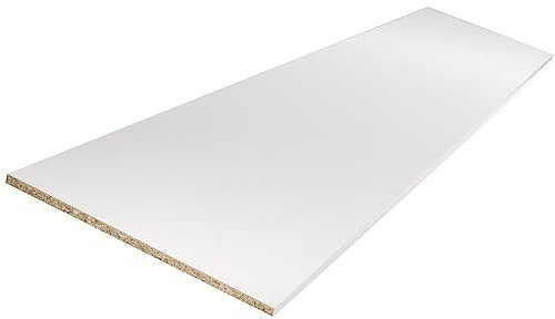Tablette mélaminé blanc 2500 x 400 x 18 mm - PEFC 75%