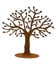 Bornhöft Arbre de vie en métal rouillé - Décoration de jardin - Rouille noble - 60 cm x 60 cm