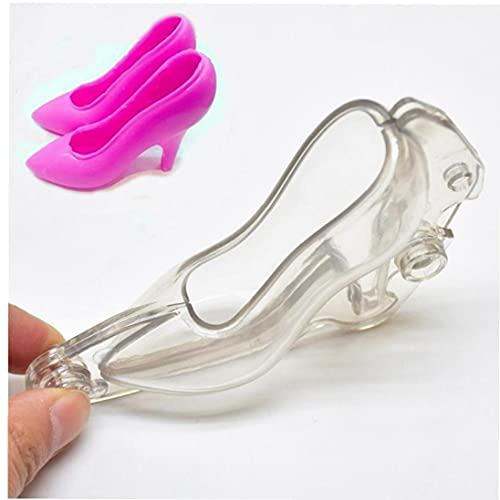 TOSSPER 1pc Schokoladenform High Heel Schuhe Süßigkeiten Zuckerpaste Formen Kuchen Dekor Werkzeuge zum Backen Handwerk Weihnachtsdessert