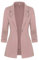 Tomwell Femme Élégant Blazer Femme Chic Veste Blazers Veste De Costume Manche Longue OL Bureau Affaires Pockets Boutons Costume Blouson Jackets Cardigan Blazer Rose M