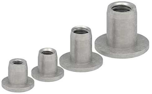 Dado a manicotto con testa piatta e ISK, M6, V2A