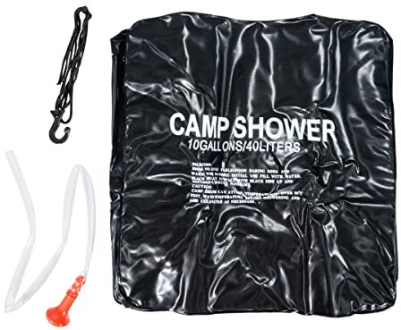Riloer 40L SOLAIRE Eau Camping Douche Camp Sac Extérieur Portable Randonnée Lavage
