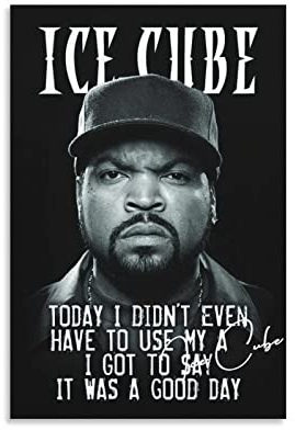 Shenywell Leinwand Bilder Ice Cube (3) Poster auf Bilder für Schlafzimmer, Geschenke, Dekor für Männer und Frauen, 60x90cm Kein Rahmen