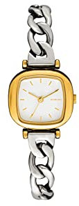 KOMONO Moneypenny Revolt Gold Silver Mix Japanische Analoge Quarzuhr für Damen mit Edelstahlband