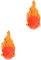 POPETPOP 2Pcs Poissons de Réservoir Vifs Orange en Décoration D' ornement en Silicone Poisson Rouge Flottant Poisson D' aquarium Rougeoyant- Imitation Faux