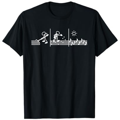 Faire de la musique Note de musique Clé de sol Musiciens T-Shirt