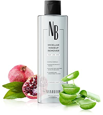 Make-up Entferner Micellar Makeup Remover 200ml - Mizellenwasser für Gesicht und Augen, Nährt und pflegt die Haut, entfernt wasserfestes Make-up