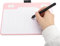 Tablette Graphique, Tablette à Dessin, Tablette de Tampons D'écriture Portable, Tablette de Dessin Graphique Numérique pour Ordinateur de Téléphone (Rose)