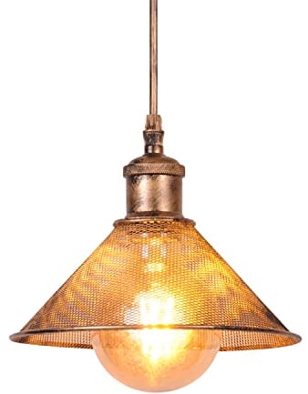 AIRTWESD E27 Industriell Vintage Metall Hängelampe Cage Retro Deckenleuchte esszimmer Lampe Antique lampenschirm Cage Anhänger Leuchte (ohne Glühbirne)
