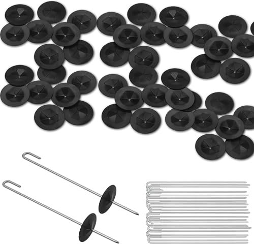 Aiyomi Confezione da 50 clip di protezione per pannelli solari, kit di protezione per animali, fissaggio per pannelli solari per uccelli e creature, clip di fissaggio per rete metallica (25 mm)