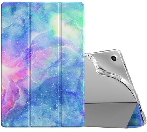 TiMOVO Cover per Samsung Galaxy Tab A9+/A9 Plus 11 2023 SM-X210/X216/X218, Cover Posteriore Sottile e Morbido in TPU Traslucido, Risveglio/Sonno Automatico, Nebulose Fantastiche