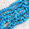 AZOOB Natura Blauer Calait-Türkis-Stein, unregelmäßiger Kies, 5–7 mm, lose Perlen for DIY-Schmuck, 88,9 cm, B542 ERTEYIN