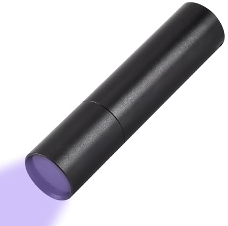 Uitseld UV Flashlight Black Light | 3 Modes UV Light,Small Flashlight for Urine Detector, Dry Stains, Dog Cat Urine, House Cleaning, Led Flashlight