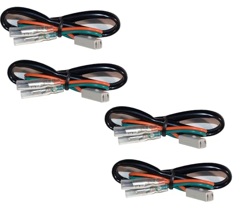 Germany Motorsports Motorrad Blinker Adapter Kabel für Blinkerwechsel Blinkerkabel für LED Halogen (Kawasaki, 2 Paar)