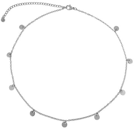 Akitsune Damenhalskette inkl. 5 cm Verlängerung | Elegante 316L Edelstahlhalskette für Frauen | Wasserfest und Antiallergen