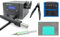 QUICK 862DW+ Heißluft Lötstation Sensor-geregelt und digital einstellbar, 3 Festspeicher - 1000 Watt/Temperatur 100-500 °C - Heißluft 50L/Min - SMD Reworkstation mit 4-teiligem Zubehör-Set