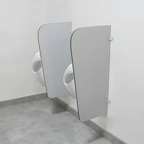 GFXYQPDNV Wall Mounted Urinal Divider, Urinal Privacy Screen, Toilets Urinal Pubic Wall, Mens Urinal Divider, for Schools/Nurseries/Public Places Urinal Divider (Size : 2pcs)