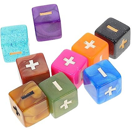 HEMOTON 10st Arith Metis Che Würfel 10 Rahmenwürfel Brettspiel Würfel Rechenwürfel Für Mathematische Operationen Spielzeug Für Kinder Klassenzimmer Würfel Kinder Würfel Stapeln Acryl