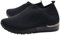 Aspand Collection - Zapatillas Deportivas para Mujer,Zapatillas de Lentejuelas sin Cordones,Zapatillas Casuales con cuña de Malla Transpirable,Negro,37