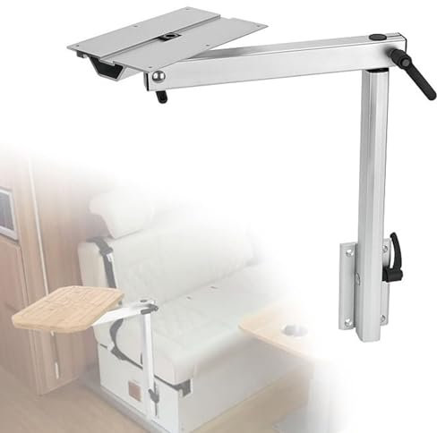 XNXYSMKJ Pied de Table de Camping pivotant Amovible, Pied de Table de Camping télescopique, Accessoires de Camping-Car réglables en Hauteur, pour Camping-Car, Yacht, Camping-Car, Caravane