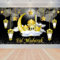 Ramadan Dekoration Hintergrund Banner, Eid Mubarak Dekoration Hintergrund für, Eid Girlande Deko Schwarz, Muslim Kareem Banner für Ramadan Islamische Party Deko