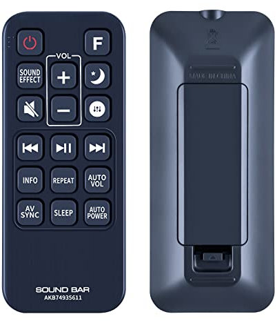 CLVIZCXOM AKB74935611 / AKB74935615 Remote Control Replacement for LG Soundbar SJ1 LAS455H