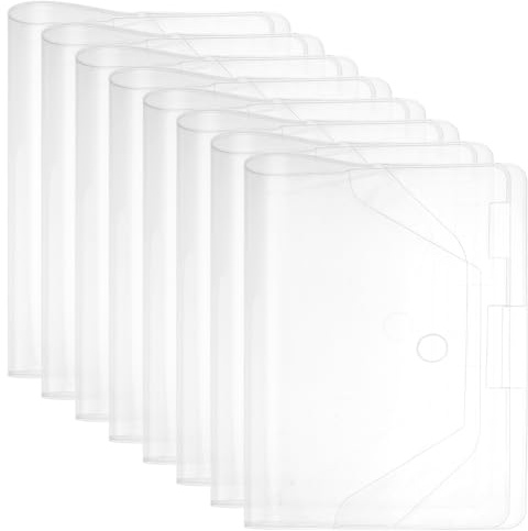 NBEADS 8 Packung transparente Kunststoffabdeckung, 29.5x20cm Notebook Schutzhülle Scrapbook Ersatz Für Bericht Schutzhülle Journal Wochen Planer Und Bücher