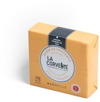 La Corvette, Sublime - Savon solide surgras Fleur d’Oranger – 100 g – Savon parfumé mains et corps