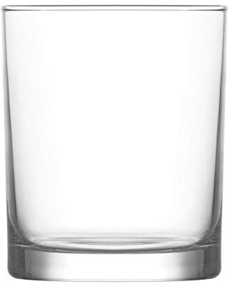 LAV 6X Clear 280ml Liberty Whisky Glasses - Glass Water Wine Whiskey Gin Juice Cocktail Drinking Glassware Cup Set - by