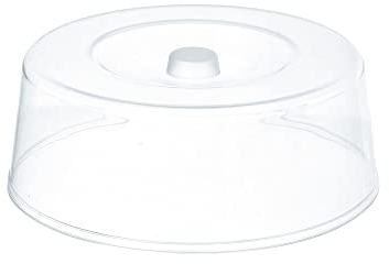 HENDI Tortenhaube, für HENDI Tortenplatte (523827), Kuchenhaube, Frischhaltehaube, Haube, Tortenplatte Haube, Kuchen Abdeckung, ø300x(H)110mm, Polystyrol, Transparent
