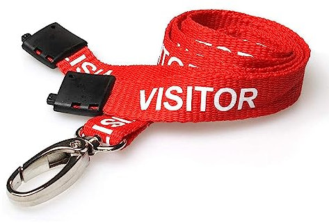 PCL Media ltd® Visitor Lanyards Metal x 10
