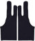 Desenda 2pcs Free Size Black Tablet Drawing Anti-fouling Glove Artist Two Finger Glove for Graphic Tablet, Art Creation and iPad Pro Pencil, for Right Hand or Left Hand