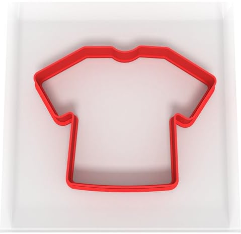 Custom Cutters Shirt Shaped Cookie Cutter | Plastic Cutter for Baking, Fondant, Clay, Pastry, Icing, Jewellery (8CM)